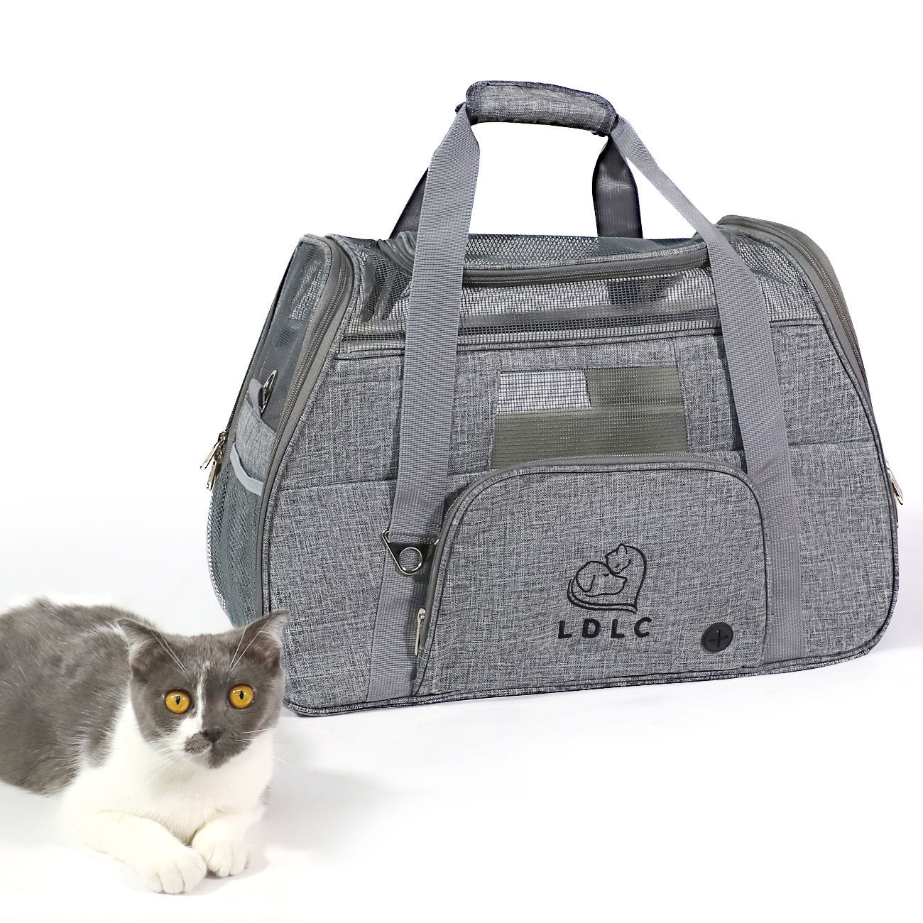 Oxford Cloth Cat Bag Breathable Folding Pet Outing Carrying Bag