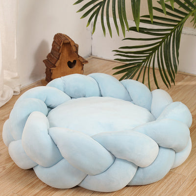 New DIY Hand-woven Creative Thick Suede Cloth Line Pet Nest